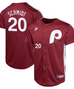 Mike Schmidt Philadelphia Phillies Nike Youth Cooperstown Collection Limited Player Jersey - Burgundy