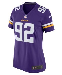 Alternative view of James Lynch Minnesota Vikings Nike Women's Game Player Jersey - Purple