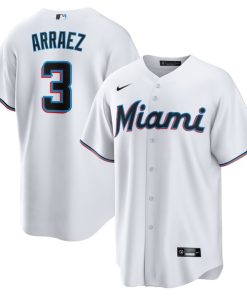 Luis Arraez Miami Marlins Nike Home Replica Player Jersey - White