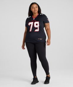 Alternative view of Tremayne Anchrum Jr. Houston Texans Nike Women's Team Game Jersey -  Navy