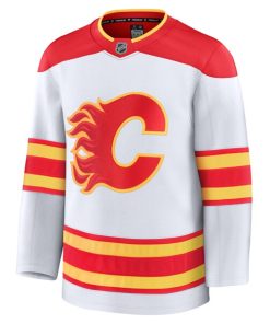 Alternative view of Calgary Flames  Away Premium Jersey - White/Black/Red