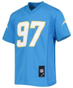 Alternative view of Joey Bosa Los Angeles Chargers Youth Replica Player Jersey - Powder Blue