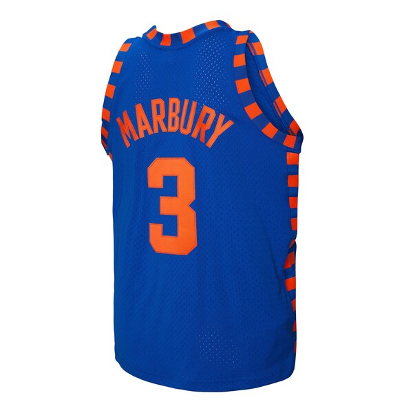 Stephon Marbury New York Knicks 2005/06 Hardwood Classics Swingman Jersey - Blue - Image 3