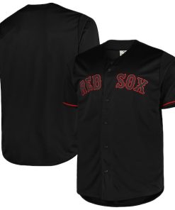 Boston Red Sox Big & Tall Pop Fashion Jersey - Black