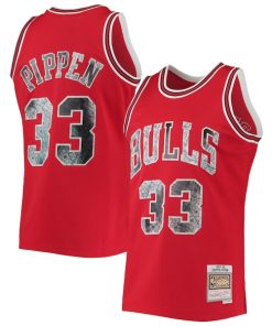 Scottie Pippen Chicago Bulls 1997/98 Hardwood Classics NBA 75th Anniversary Diamond Swingman Jersey - Red