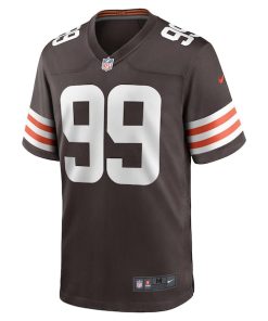 Alternative view of Za'Darius Smith Cleveland Browns Nike Team Game Jersey -  Brown