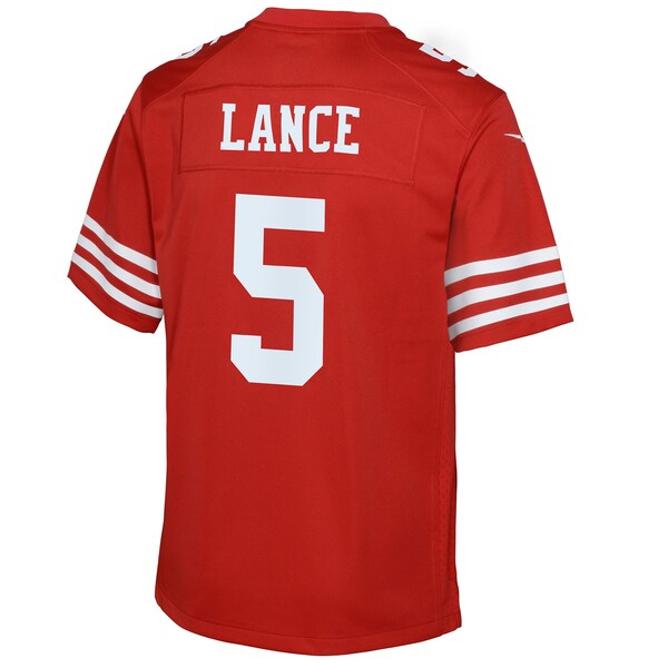 Trey Lance San Francisco 49ers Nike Youth Game Jersey - Scarlet/White - Image 4