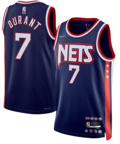 Kevin Durant Brooklyn Nets Nike 2021/22 Swingman Jersey - City Edition - Navy
