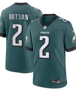 Jahan Dotson Philadelphia Eagles Nike Team Game Jersey - Midnight Green