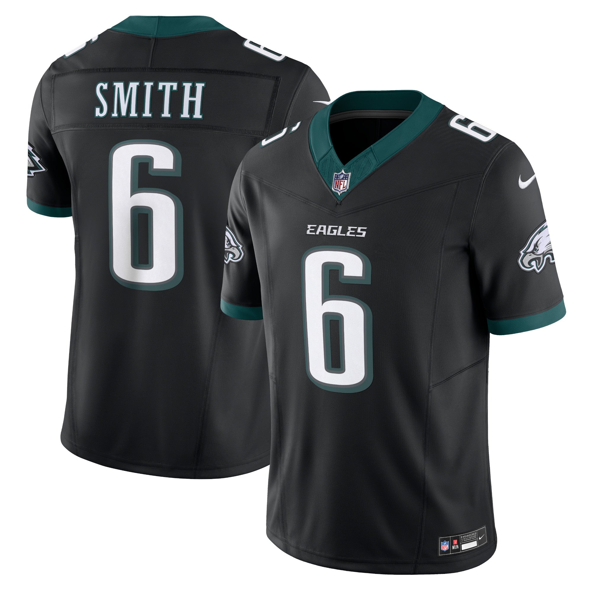 DeVonta Smith Philadelphia Eagles Nike Vapor F.U.S.E. Limited Jersey - White/Black/Green - Image 7