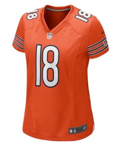 Alternative view of Caleb Williams Chicago Bears Nike Women's Alternate 2024 NFL Draft Game Jersey - Orange