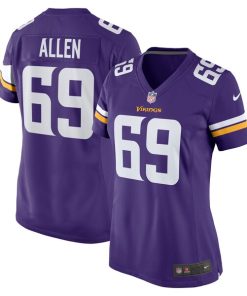 Jared Allen Minnesota Vikings Women's Nike Retired Player Game Jersey - Purple