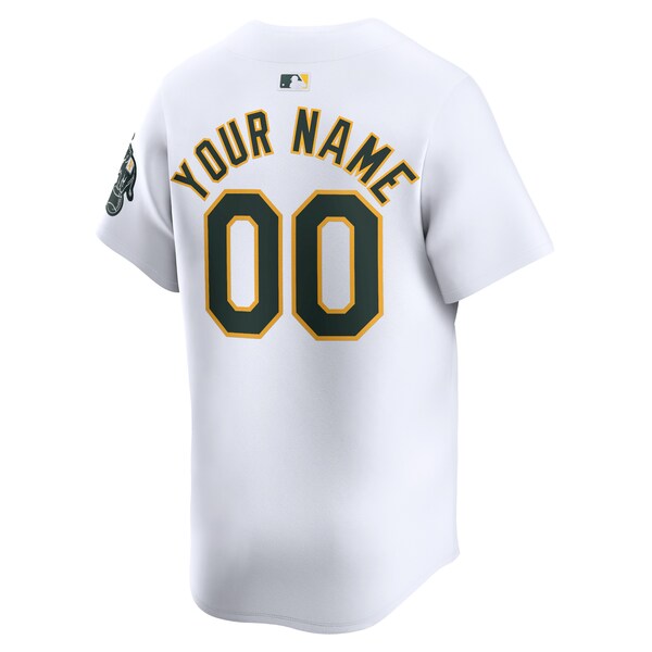 Oakland Athletics Nike Youth Home Limited Custom Jersey - White - Image 3