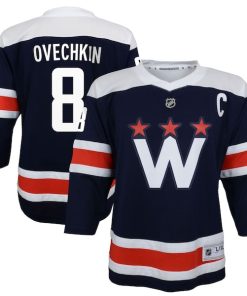 Alexander Ovechkin Washington Capitals Youth 2020/21 Alternate Replica Player Jersey - Navy