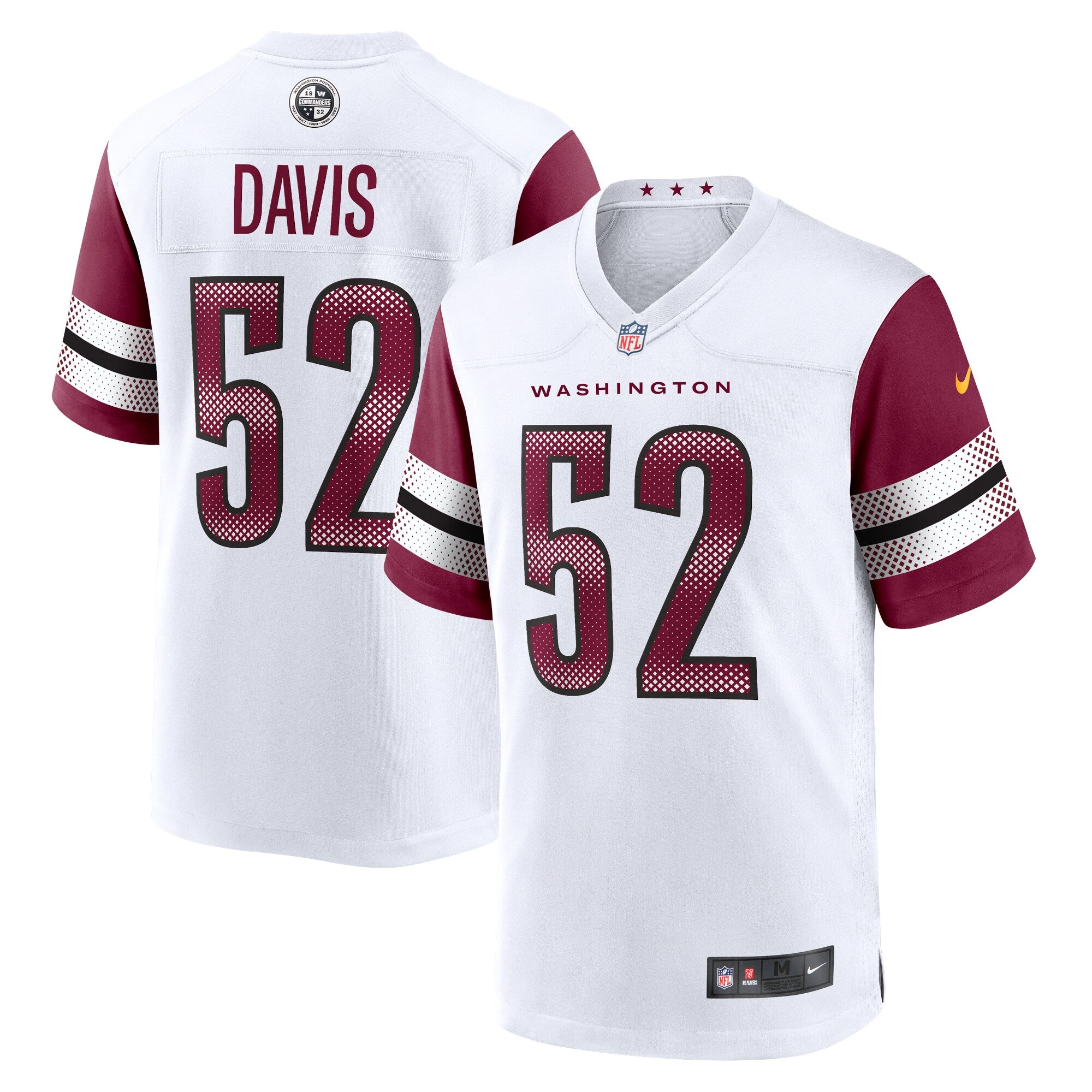 Jamin Davis Washington Commanders Nike Game Jersey - Burgundy/White - Image 5