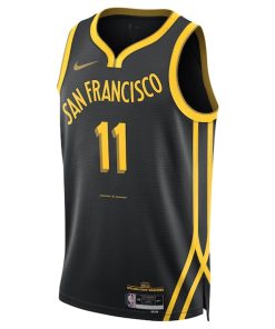 Alternative view of Klay Thompson Golden State Warriors Nike Unisex 2023/24 Swingman Jersey - Black - City Edition