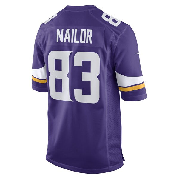 Jalen Nailor Minnesota Vikings Nike Game Player Jersey - Purple - Image 3