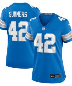 Ty Summers Detroit Lions Nike Women's Team Game Jersey -  Blue