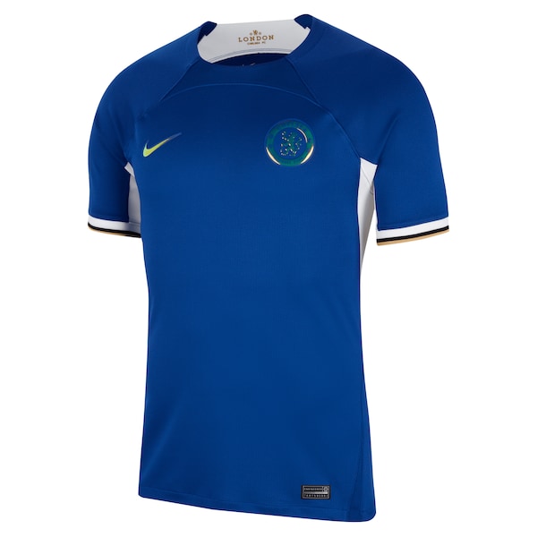 Enzo Fern¨¢ndez Chelsea Nike 2023/24 Home Stadium Replica Jersey - Blue/Mint/Navy - Image 3
