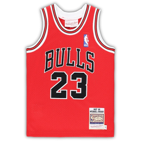 Michael Jordan Chicago Bulls Toddler 1997/98 Hardwood Classics Authentic Jersey - Red/Black/White - Image 3