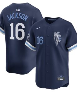 Bo Jackson Kansas City Royals Nike City Connect Retired Player Jersey - Navy