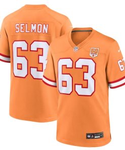 Lee Roy Selmon  Tampa Bay Buccaneers Nike 50th Season Game Jersey - Creamsicle