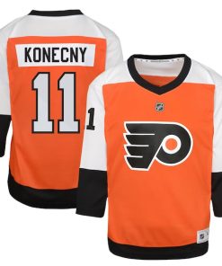 Travis Konecny Philadelphia Flyers Youth Home Replica Player Jersey - Burnt Orange