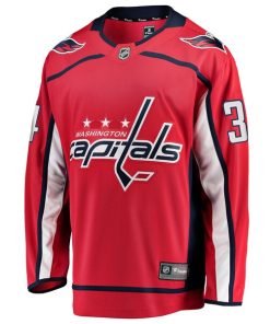 Alternative view of Justin Sourdif Washington Capitals  Home Breakaway Jersey - Red