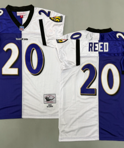 Ed Reed  Baltimore Ravens Authentic Split Throwback Retired Player Jersey