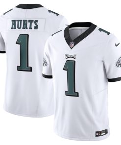 Alternative view of Jalen Hurts Philadelphia Eagles Nike Vapor F.U.S.E. Limited Jersey - Green/Black/Kelly Green/White