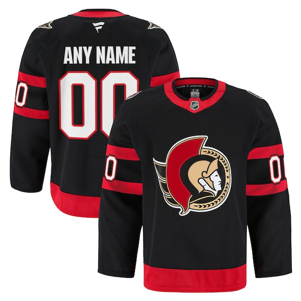 Ottawa Senators Home Authentic Pro Custom Jersey - Black