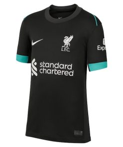 Alternative view of Trent Alexander-Arnold Liverpool Nike Youth 2024/25 Away Replica Jersey - Forest Green