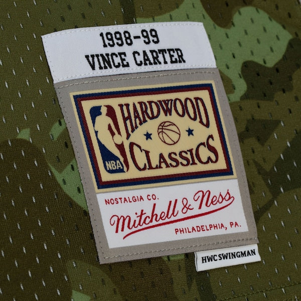 Vince Carter Toronto Raptors Hardwood Classics 1998/99 Ghost Green Swingman Jersey - Camo - Image 4