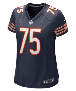 Alternative view of Larry Borom Chicago Bears Nike Women's Game Jersey - Navy