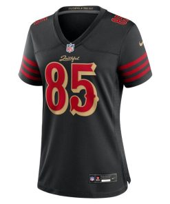 Alternative view of George Kittle San Francisco 49ers Nike Women's 2025 Rivalries Collection Game Jersey - Black