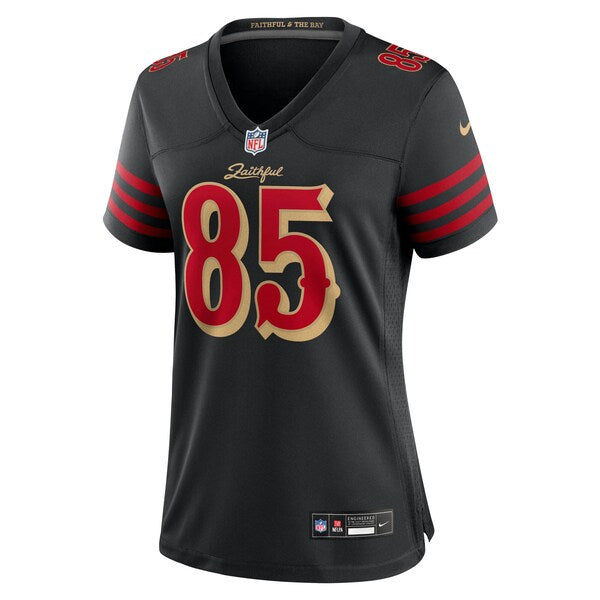 George Kittle San Francisco 49ers Nike Women's 2025 Rivalries Collection Game Jersey - Black - Image 2