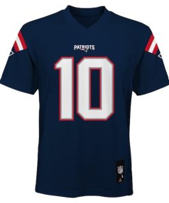 Alternative view of Drake Maye New England Patriots Youth Replica Player Jersey - Navy