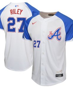 Austin Riley Atlanta Braves Nike Youth City Connect Limited Player Jersey - White