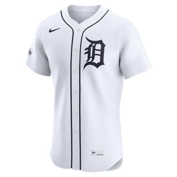 Detroit Tigers Nike Home Elite Sponsor Patch Pick-A-Player Retired Roster Jersey - White - Image 2