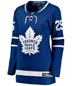 Alternative view of Brandon Carlo Toronto Maple Leafs  Women's Home Breakaway Player Jersey - Blue