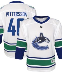Elias Pettersson Vancouver Canucks Youth 2019/20 Away Replica Player Jersey - White