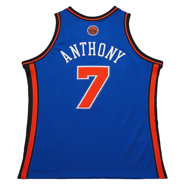 Carmelo Anthony New York Knicks 2010/11 Hardwood Classics Authentic Jersey - Blue/White - Image 4