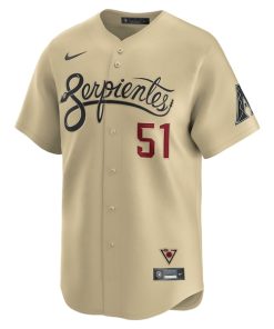 Alternative view of Randy Johnson Arizona Diamondbacks Nike City Connect Retired Player Jersey - Sand