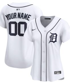 Detroit Tigers Nike Women's Home Limited Custom Jersey - White