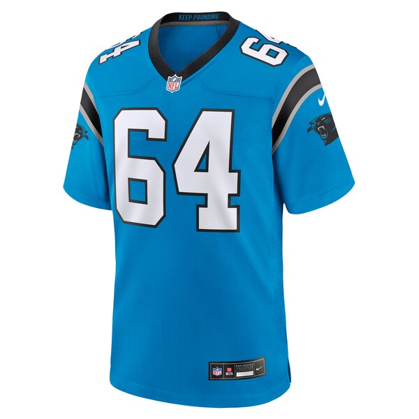 Justin McCray Carolina Panthers Nike Alternate Game Jersey - Blue/Black - Image 3