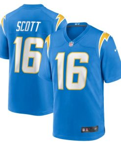 JK Scott Los Angeles Chargers Nike Game Jersey - Powder Blue