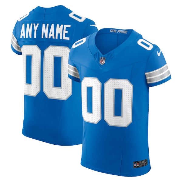 Detroit Lions Nike Team Vapor F.U.S.E. Elite Custom Jersey - Blue/Black - Image 2