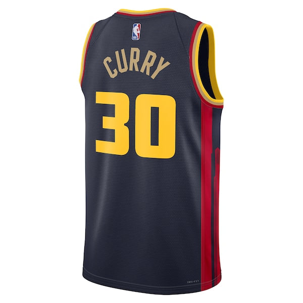 Stephen Curry Golden State Warriors Nike Unisex 2024/25 Swingman Player Jersey - City Edition - Navy - Image 3