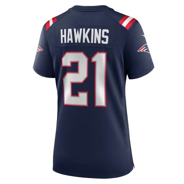 Jaylinn Hawkins New England Patriots Nike Women's Game Jersey - Navy - Image 3
