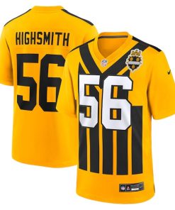 Alternative view of Alex Highsmith Pittsburgh Steelers Nike Alternate Game Jersey -  Gold/Black